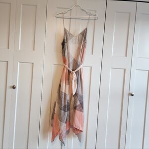 Apt. 9 Asymmetrical Dress in Pink and Gray
